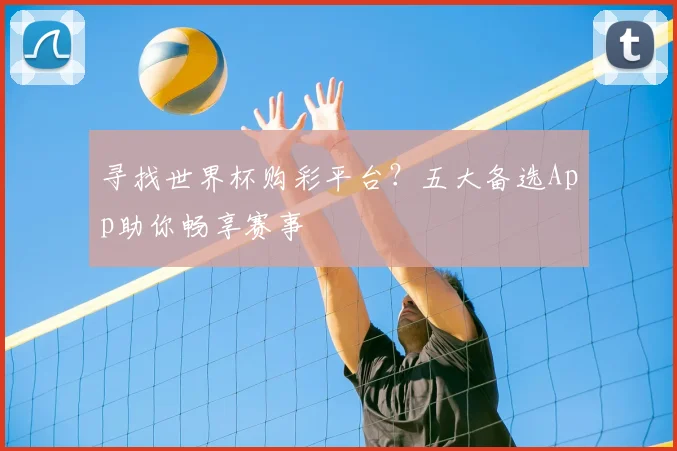 寻找世界杯购彩平台？五大备选App助你畅享赛事